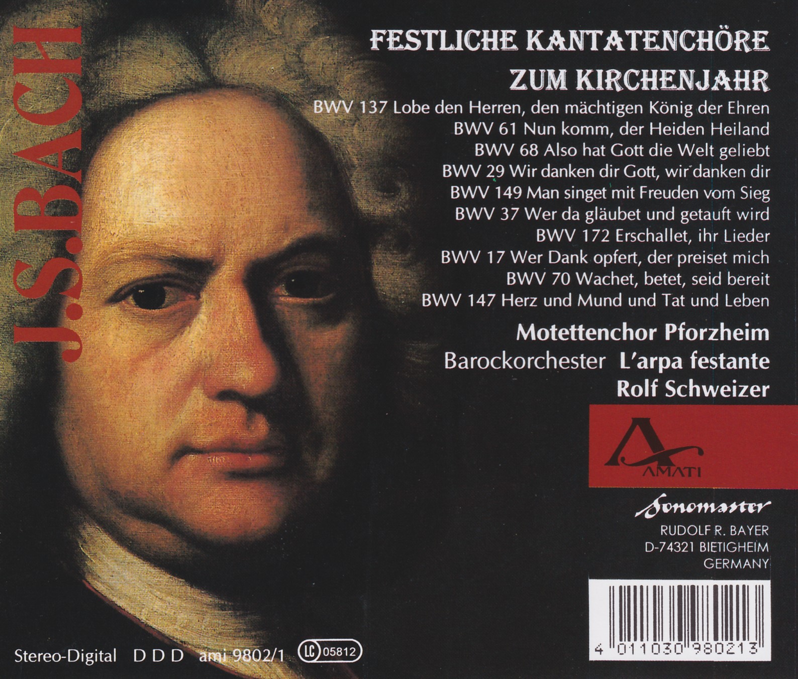 Johann Sebastian Bach - Festliche Kantatensätze