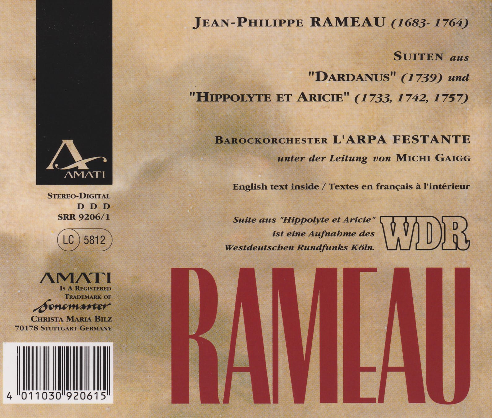 Jean-Philippe Rameau - Suiten