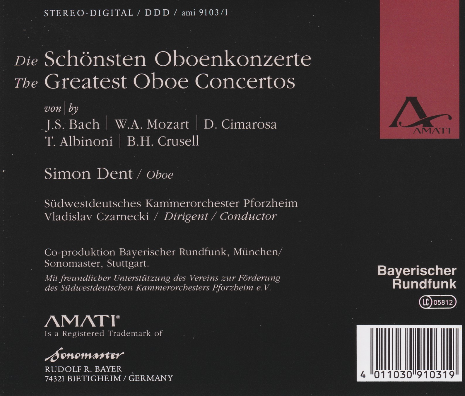 Die schönsten Oboenkonzerte Vol.1