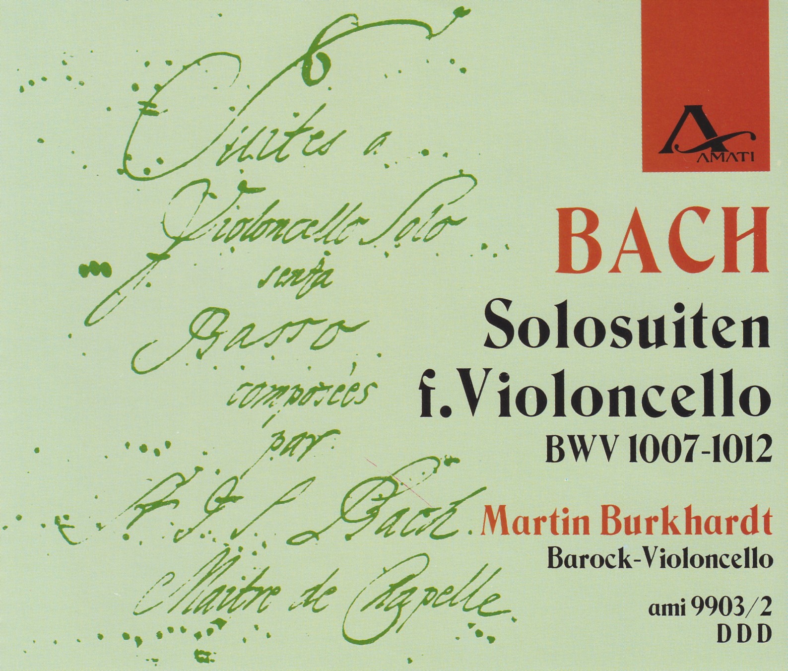 Johann Sebastian Bach - Cello-Suiten