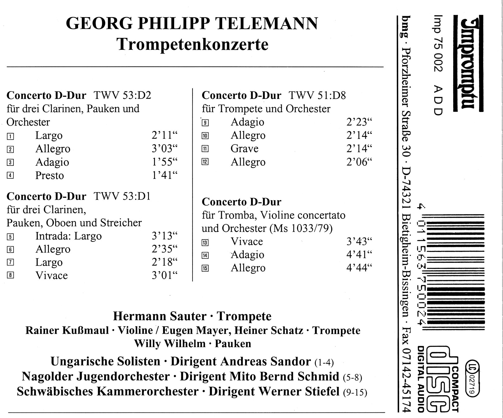 Georg Philipp Telemann - Trompetenkonzert